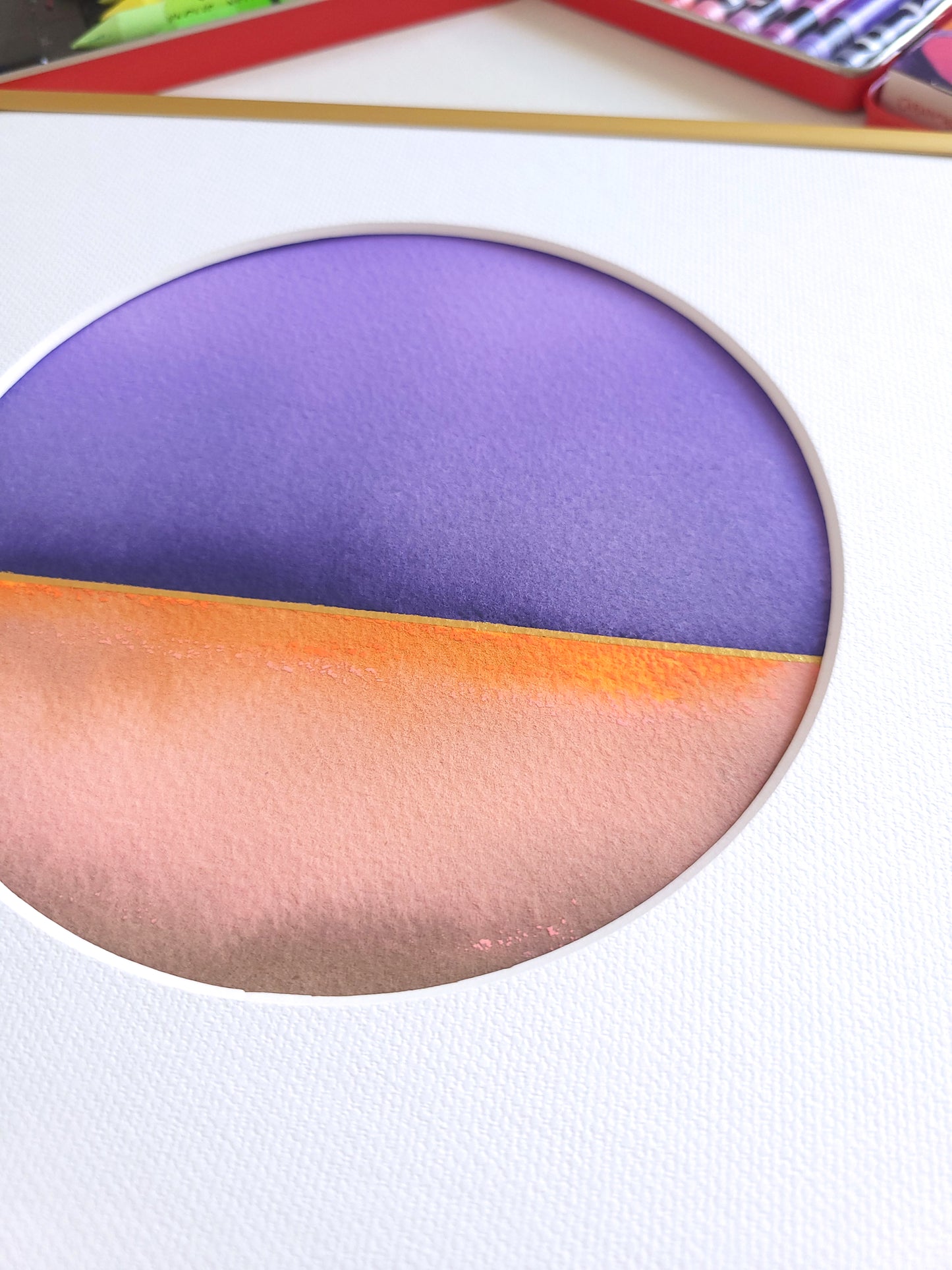 "Golden Horizon" ( 5/2026 ) - 20 x 20 cm
