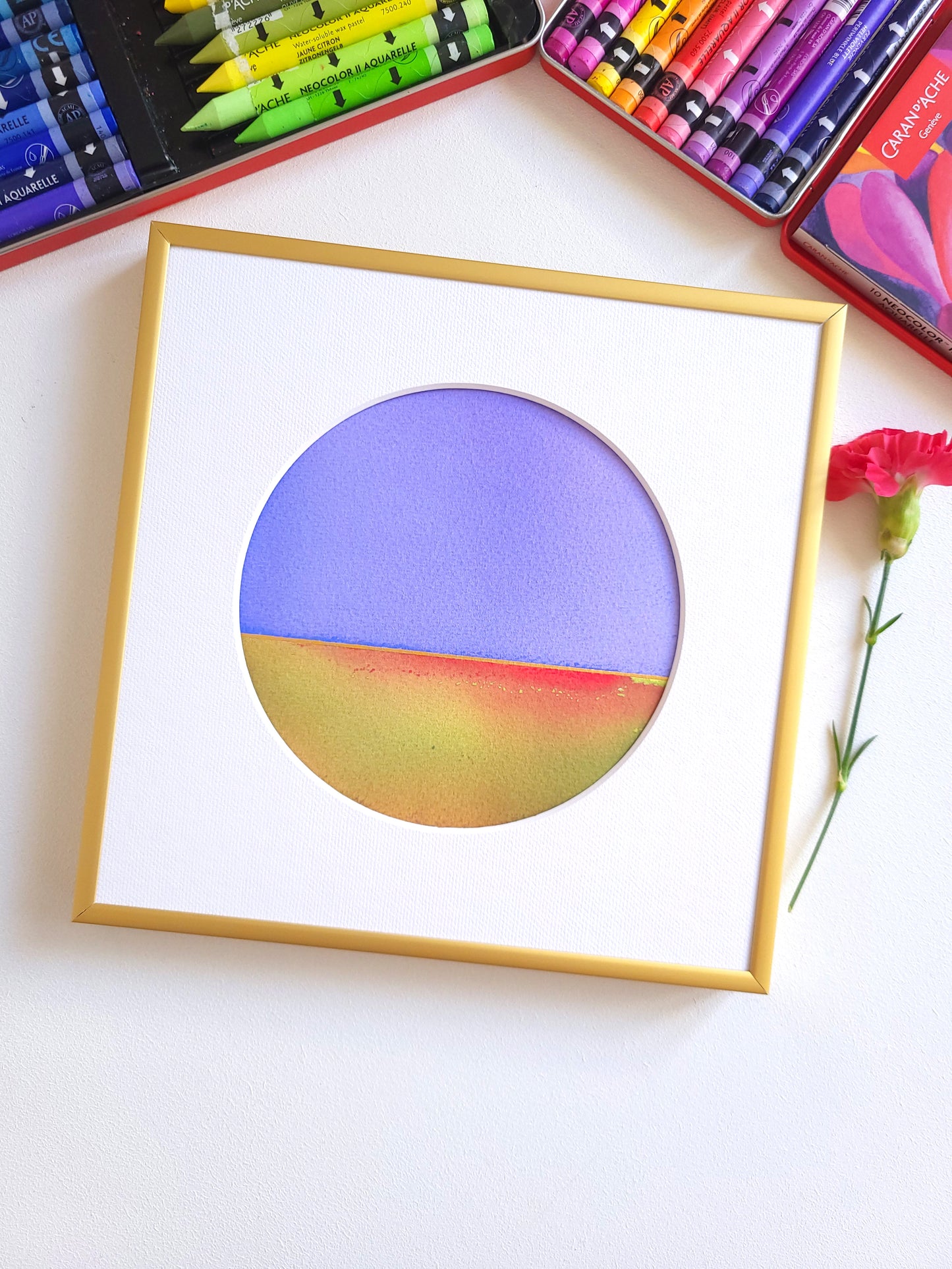 "Golden Horizon LXXIX" - 20 x 20 cm