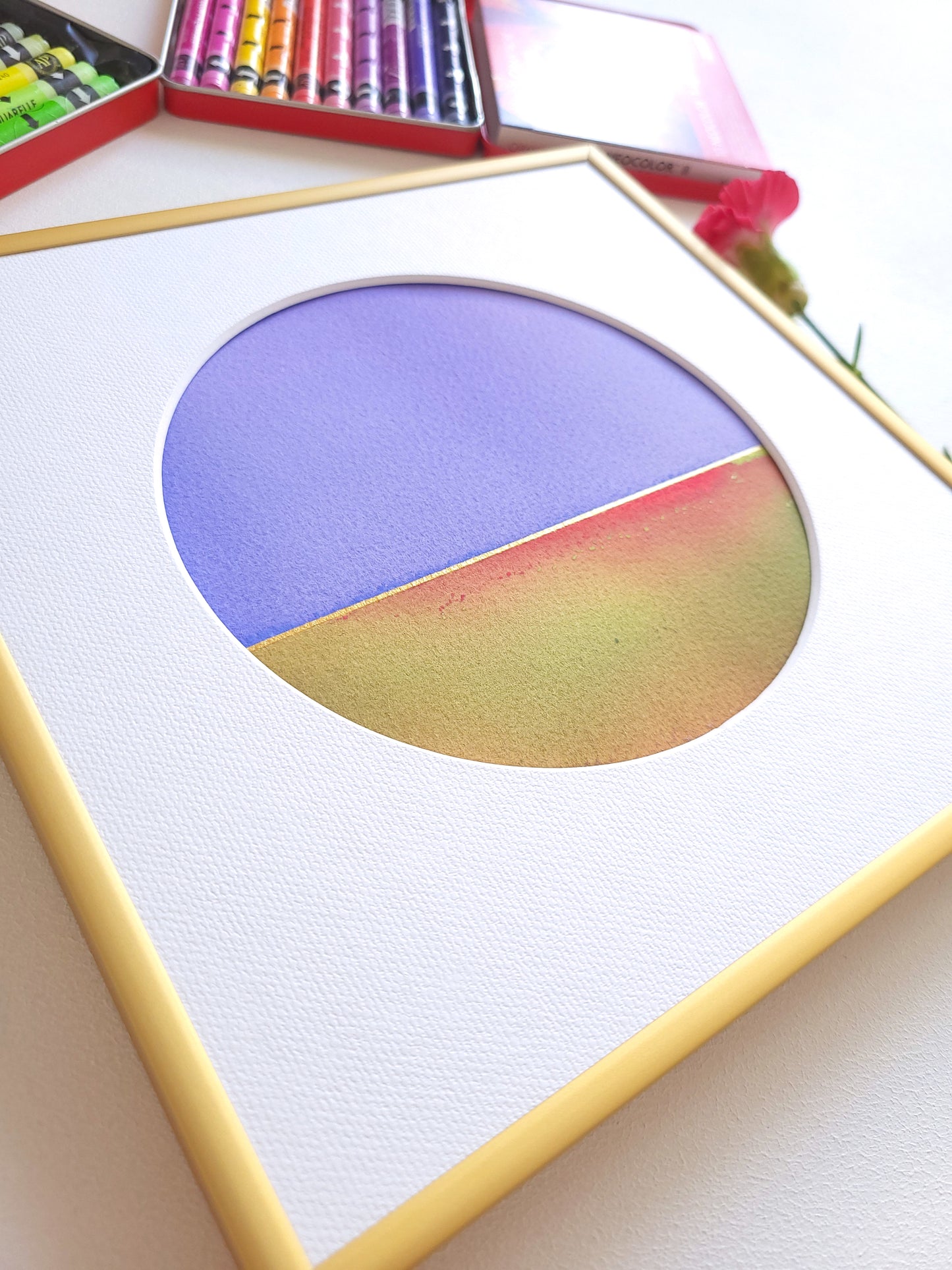 "Golden Horizon LXXIX" - 20 x 20 cm