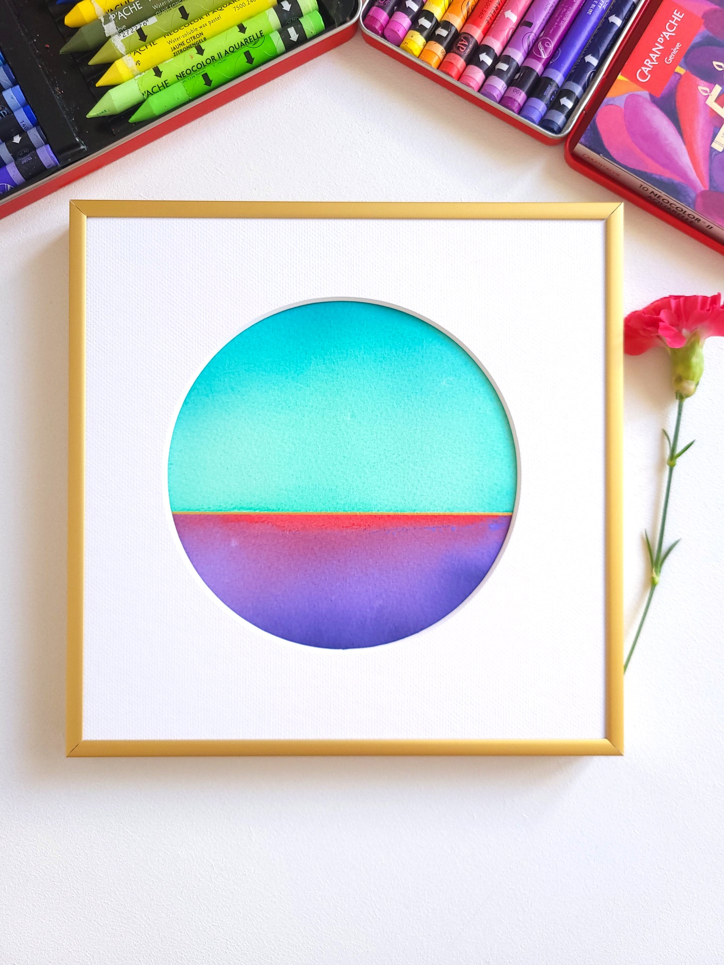 "Golden Horizon LXXX" - 20 x 20 cm