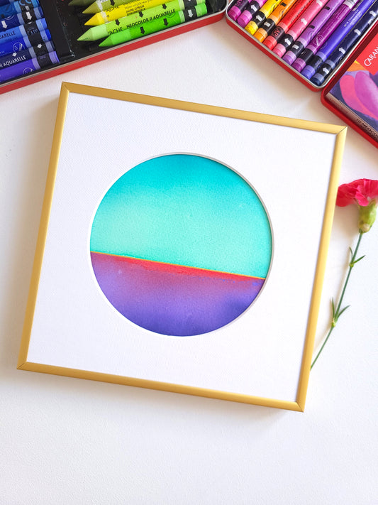 "Golden Horizon LXXX" - 20 x 20 cm