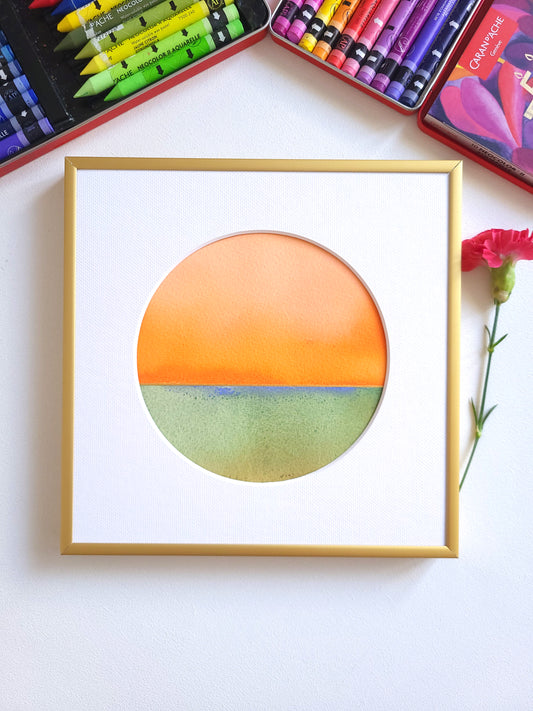 "Golden Horizon LXXXI" - 20 x 20 cm