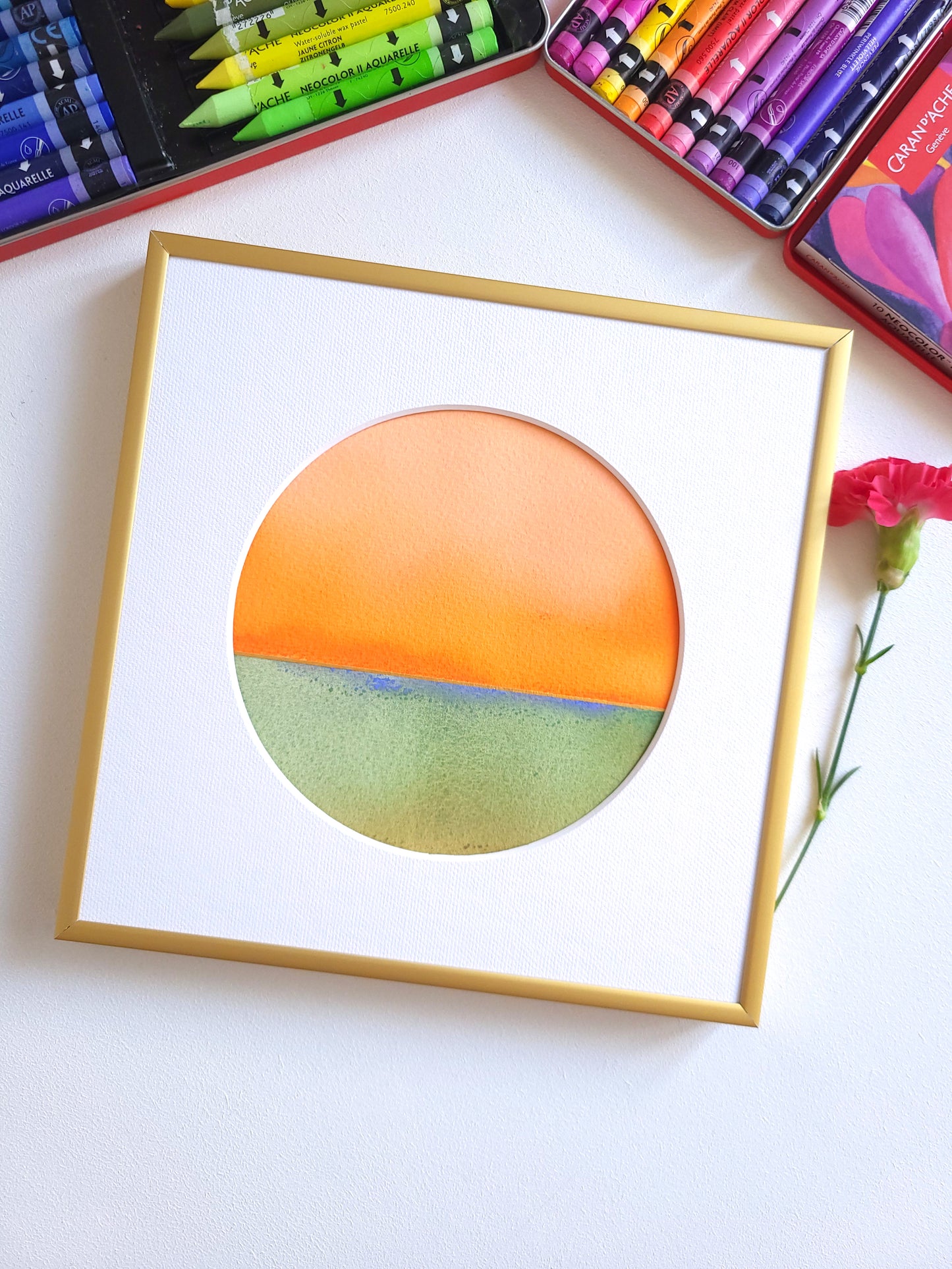 "Golden Horizon LXXXI" - 20 x 20 cm