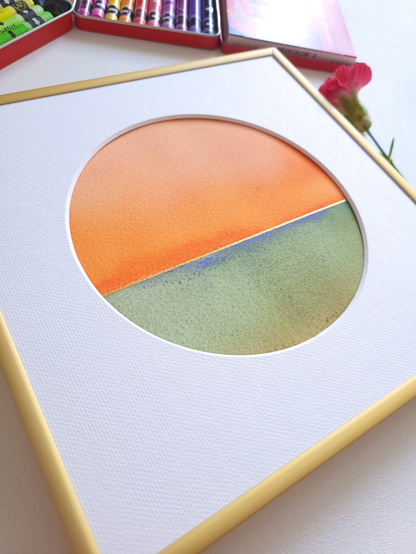 "Golden Horizon LXXXI" - 20 x 20 cm