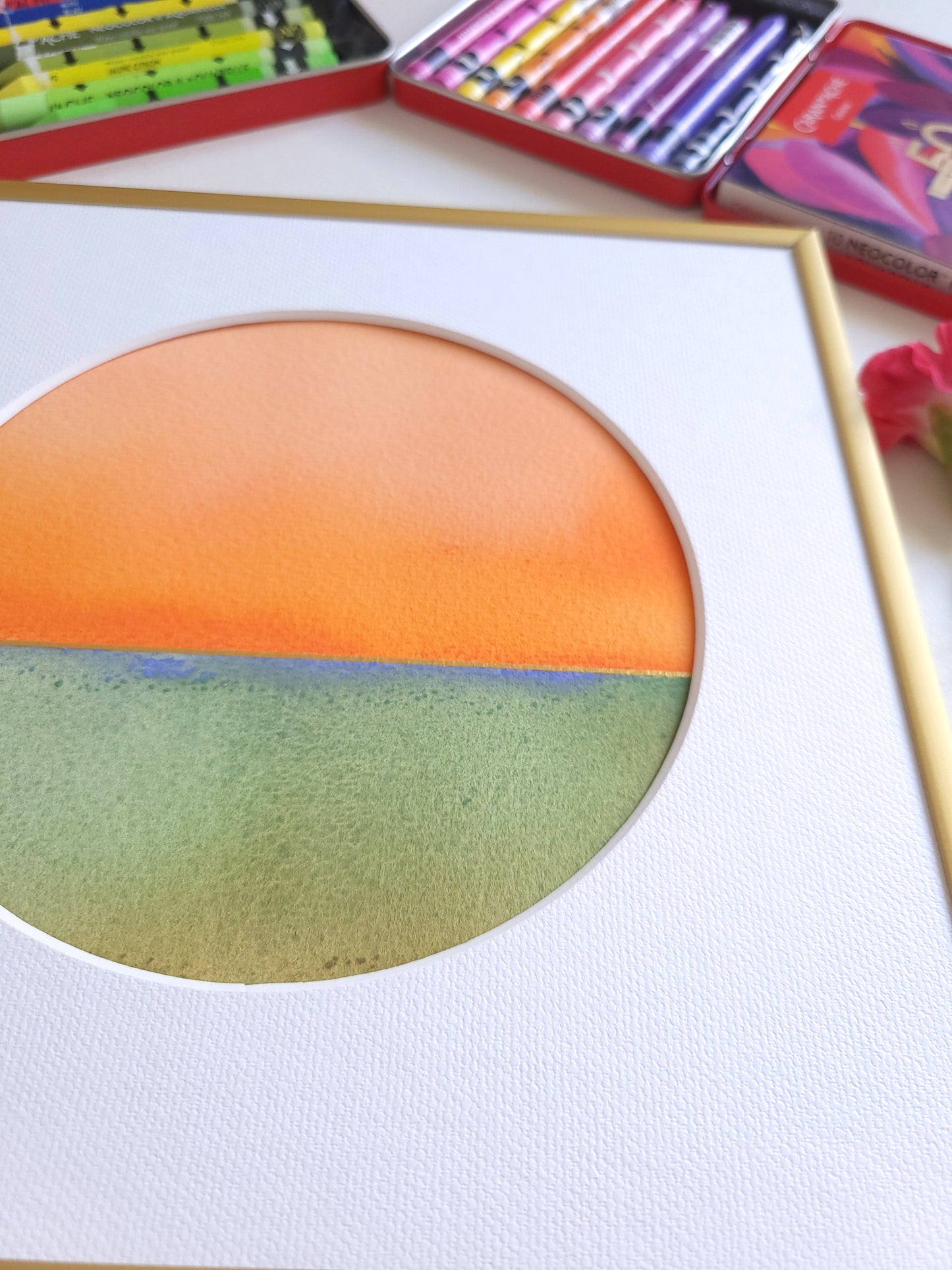 "Golden Horizon LXXXI" - 20 x 20 cm