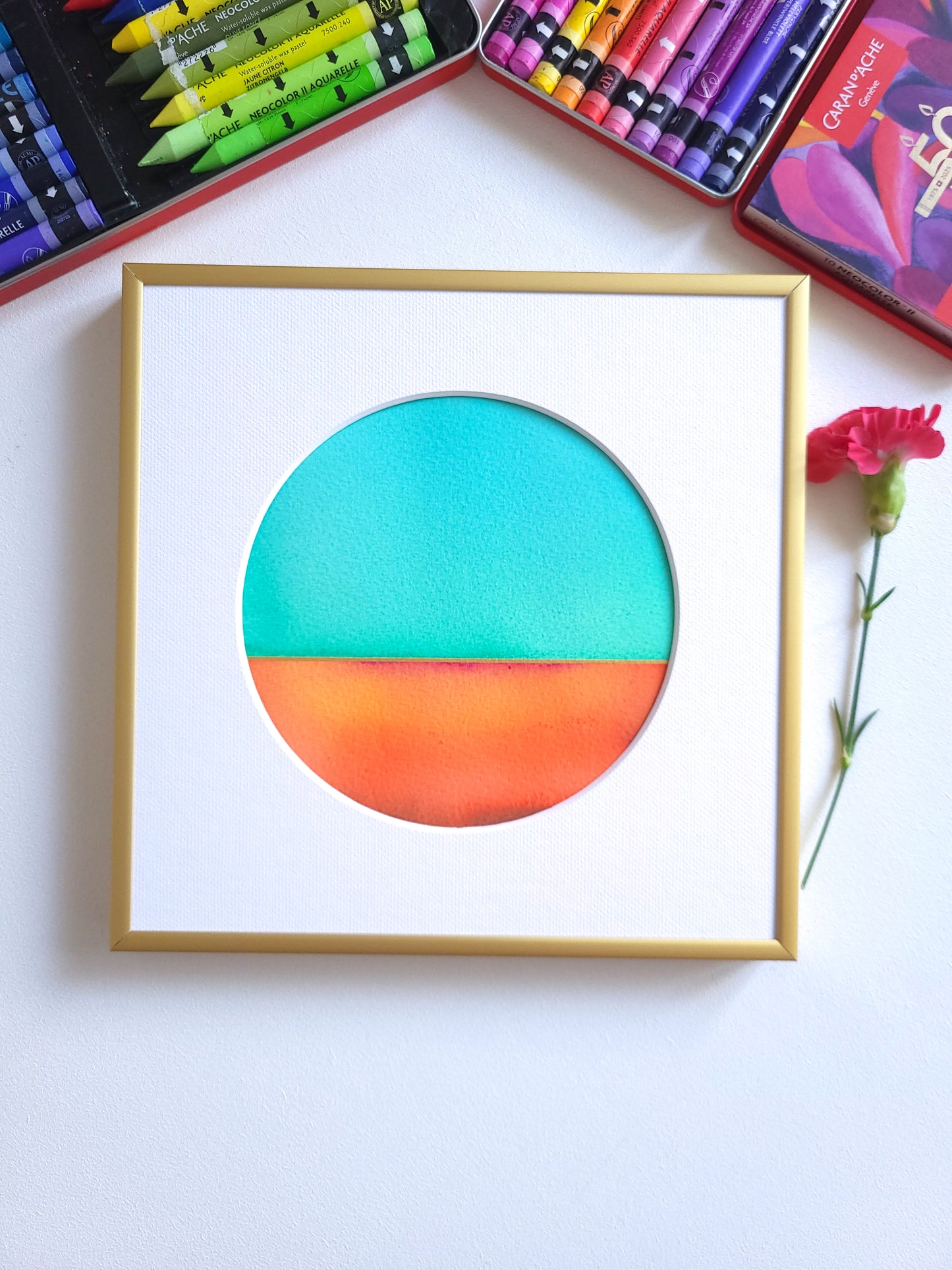 "Golden Horizon LXXXII" - 20 x 20 cm