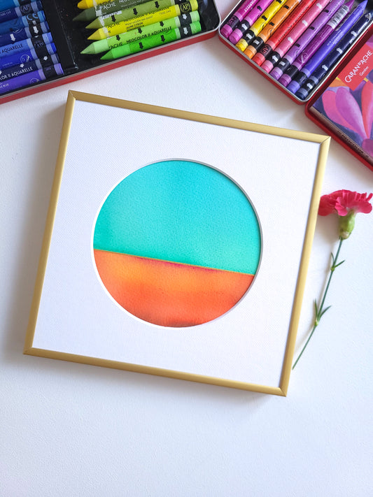 "Golden Horizon LXXXII" - 20 x 20 cm