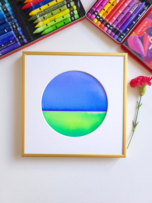 "Golden Horizon" ( 6/2026 ) - 20 x 20 cm