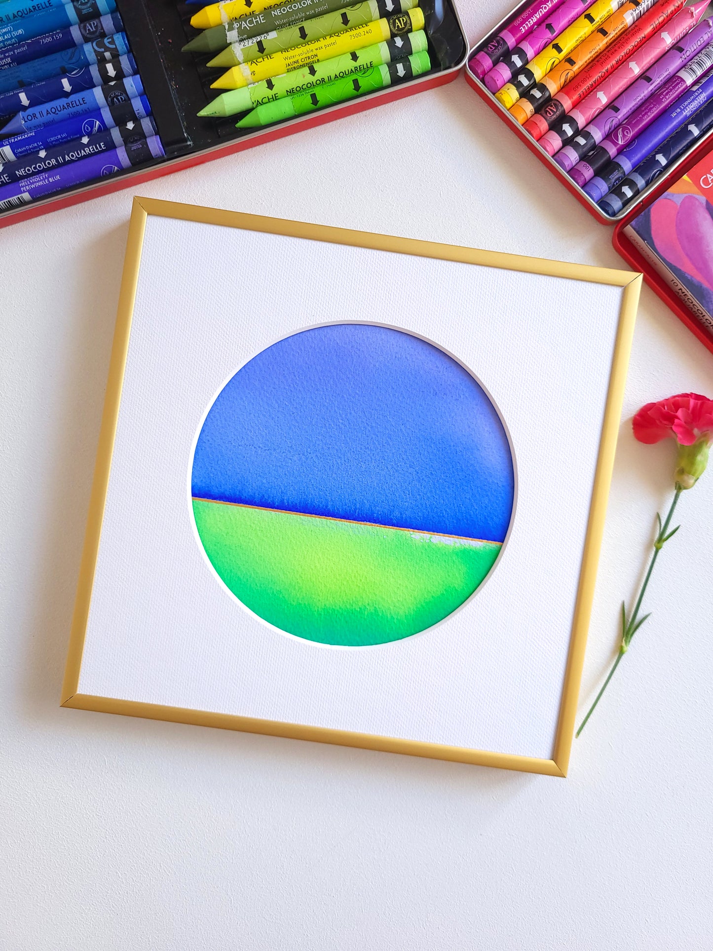 "Golden Horizon" ( 6/2026 ) - 20 x 20 cm