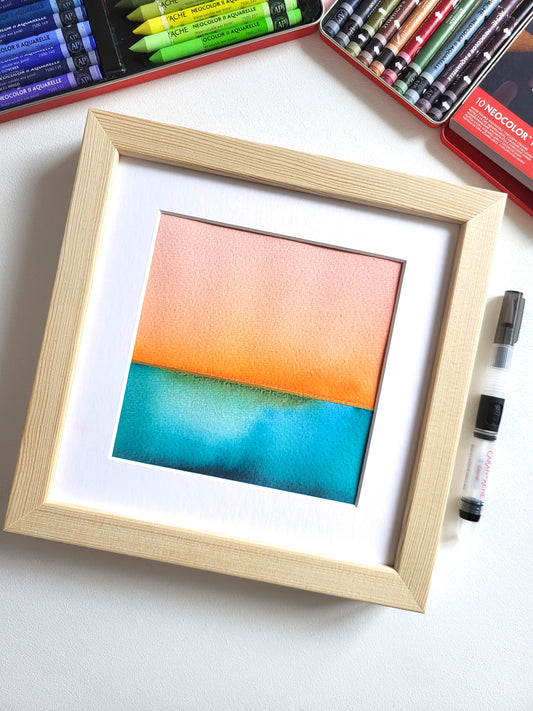 "Golden Horizon LXIV" - 20 x 20 cm