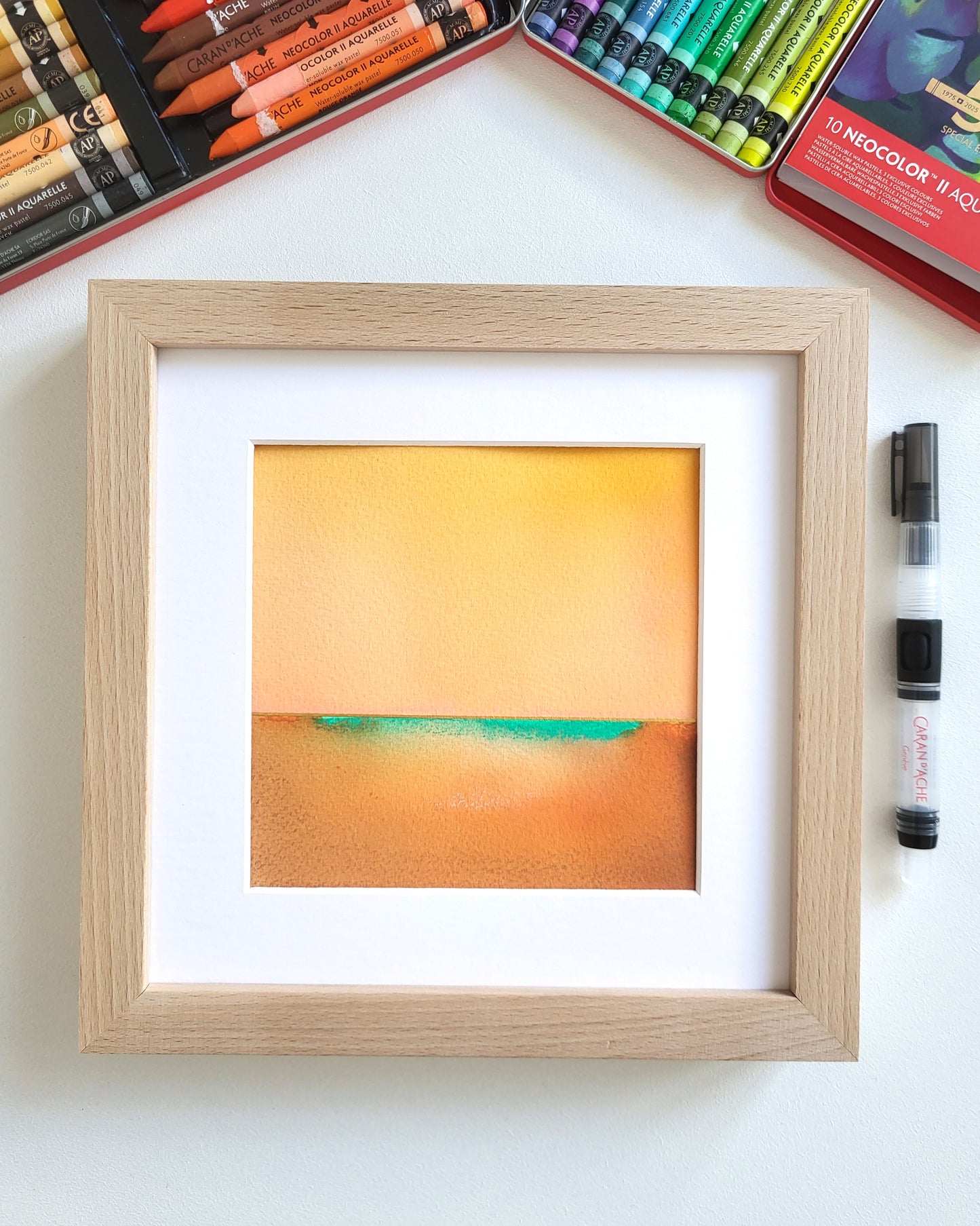 "Golden Horizon LXVII" - 20 x 20 cm