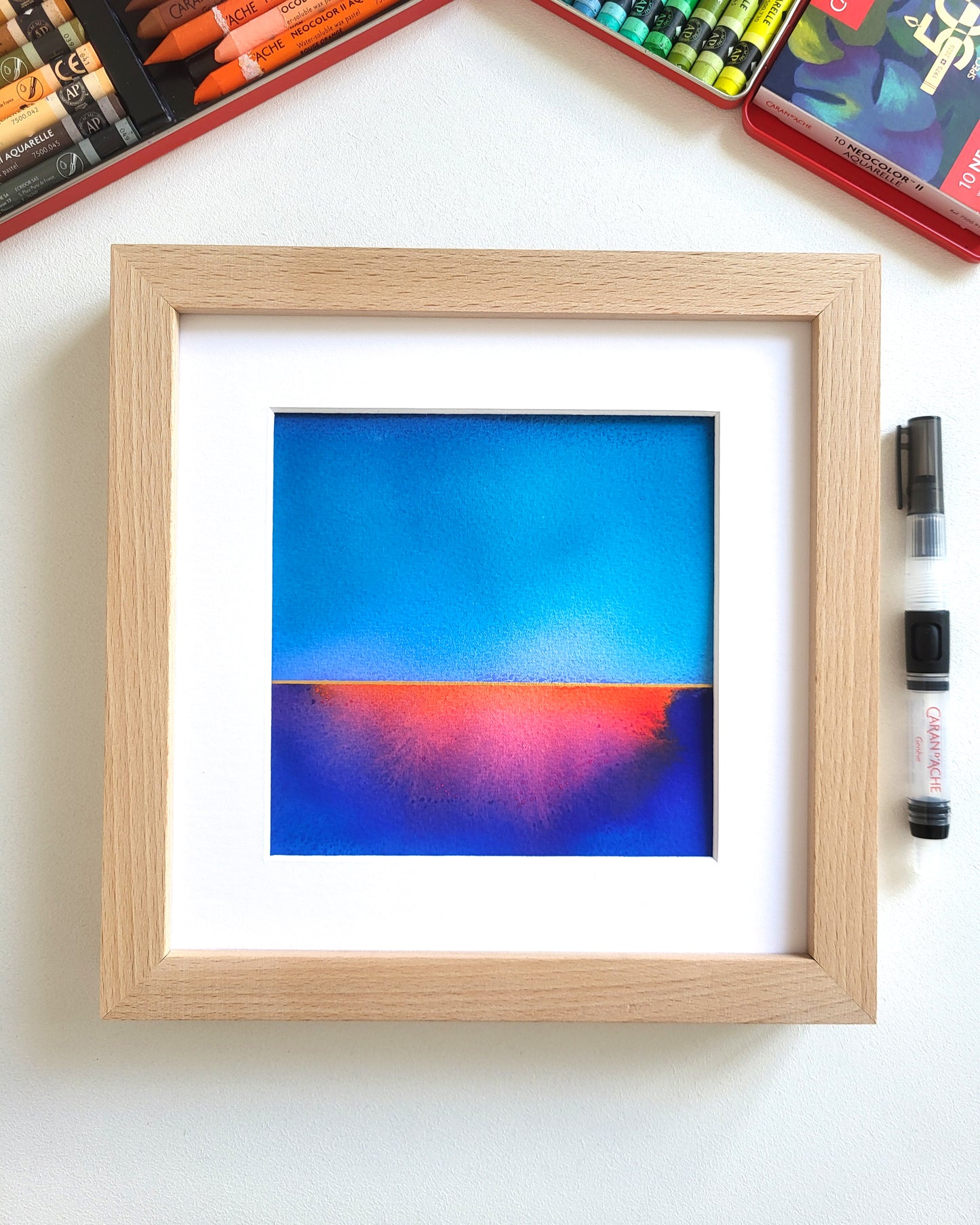 "Golden Horizon LXVIII" - 20 x 20 cm