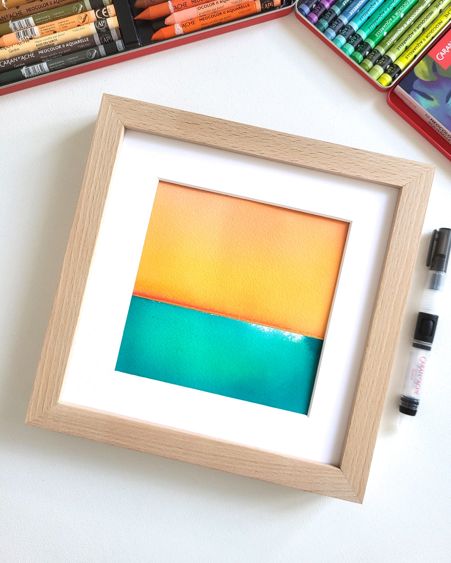 "Golden Horizon LXIX" - 20 x 20 cm