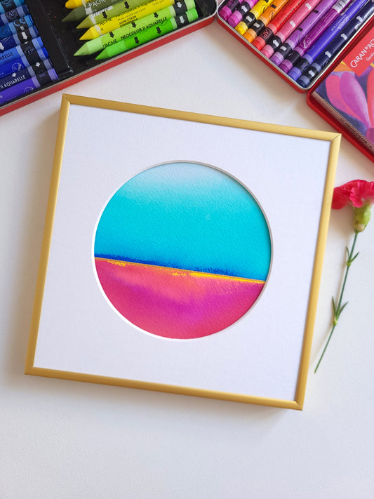 "Golden Horizon" ( 7/2026 ) - 20 x 20 cm