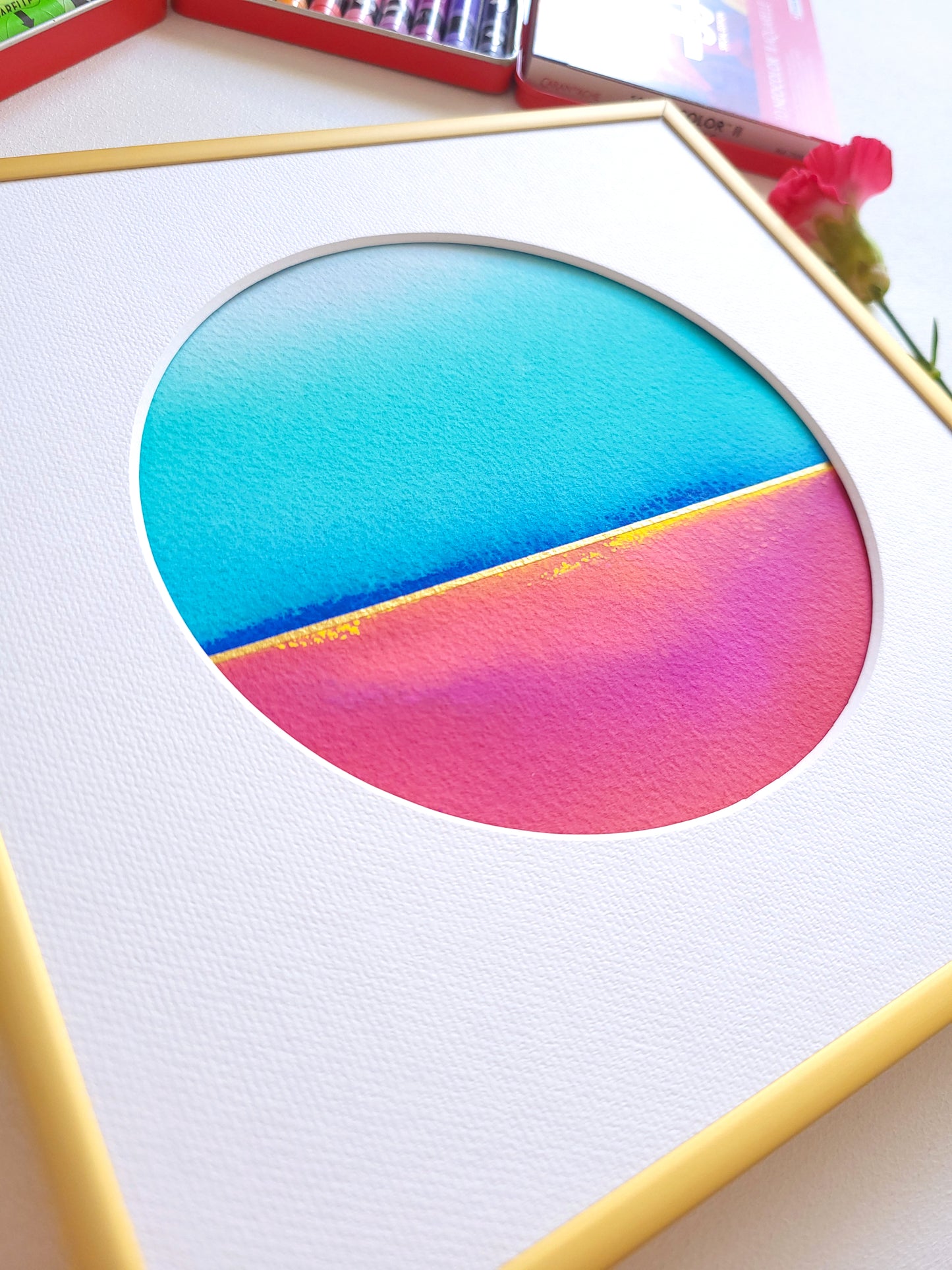 "Golden Horizon" ( 7/2026 ) - 20 x 20 cm
