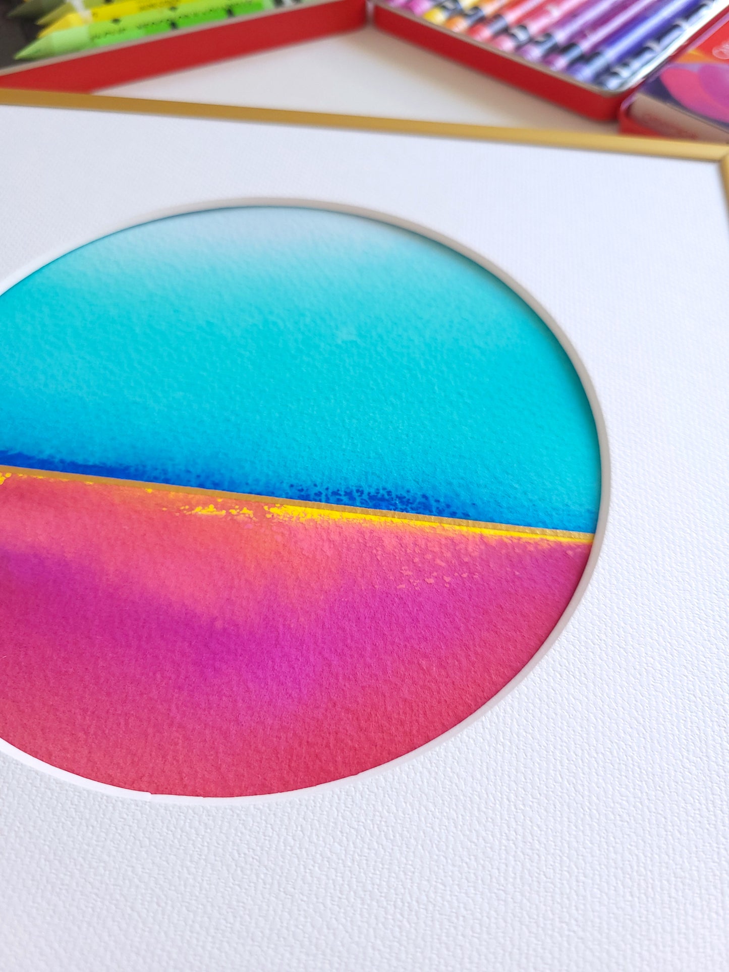 "Golden Horizon" ( 7/2026 ) - 20 x 20 cm