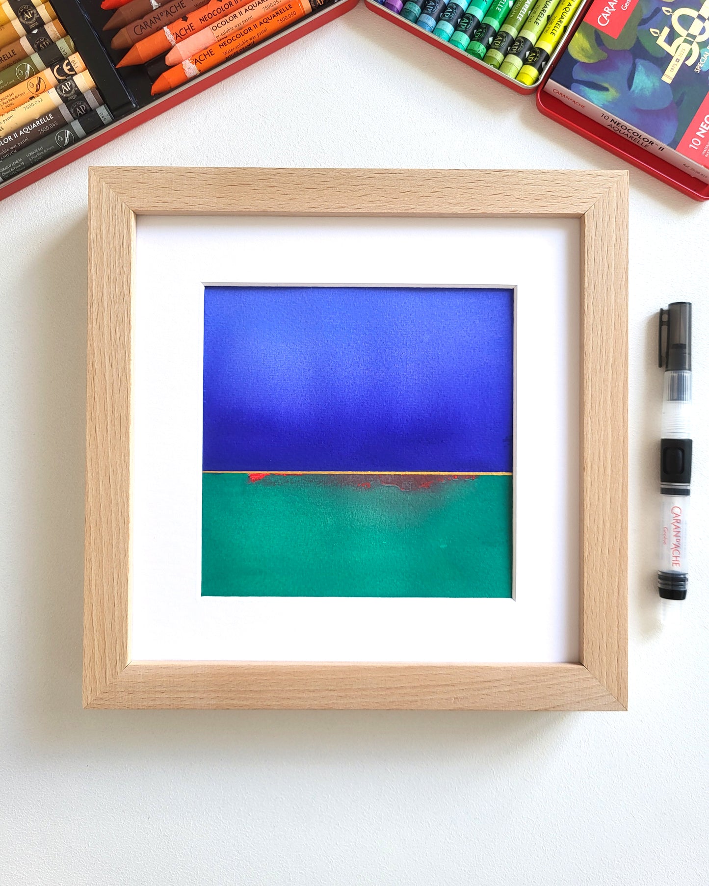 "Golden Horizon LXX" - 20 x 20 cm