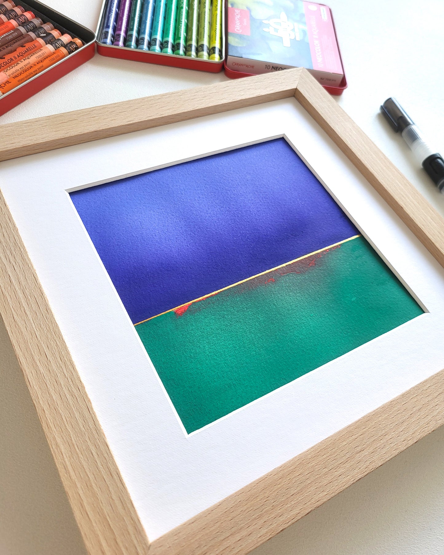 "Golden Horizon LXX" - 20 x 20 cm