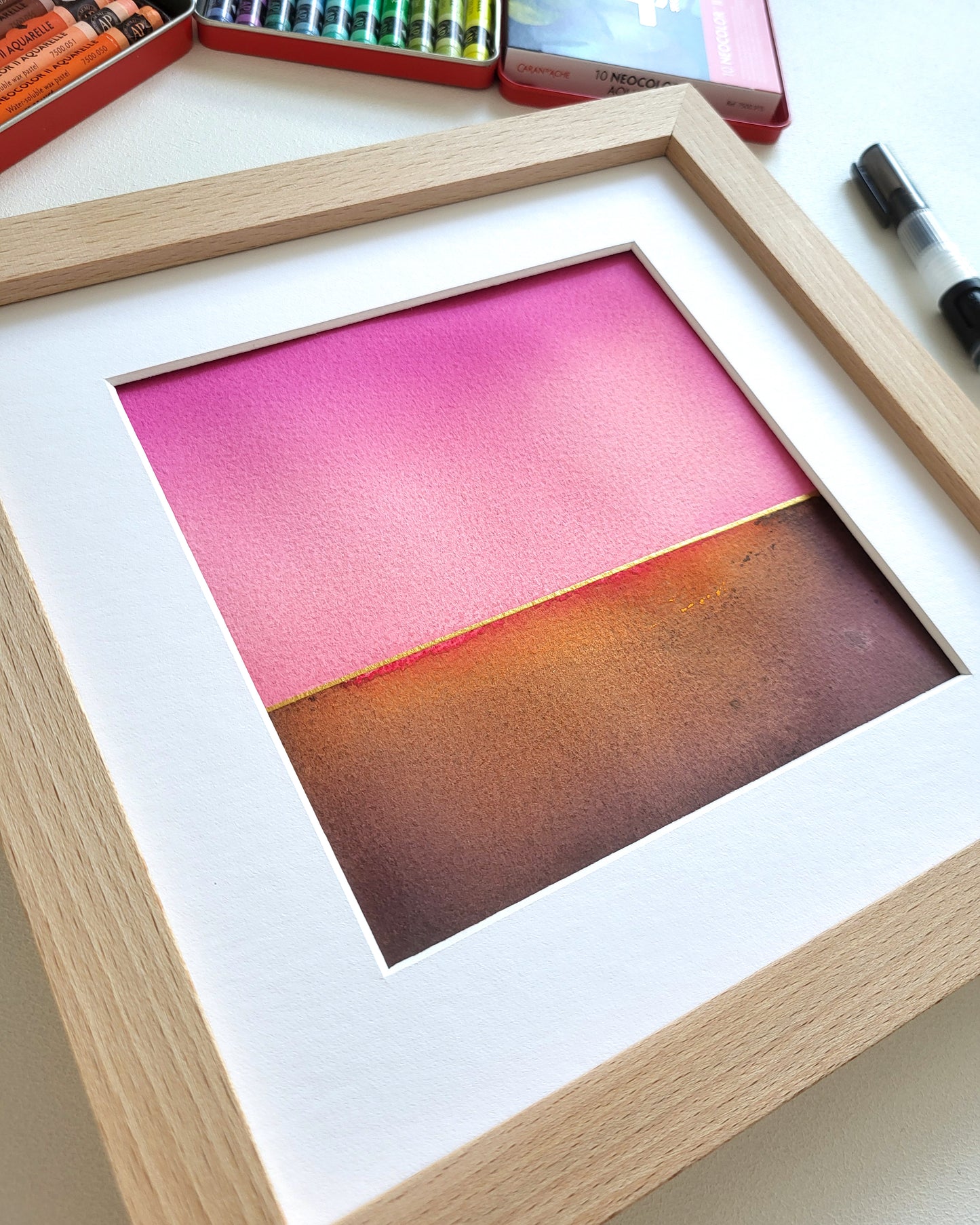 "Golden Horizon LXXI" - 20 x 20 cm