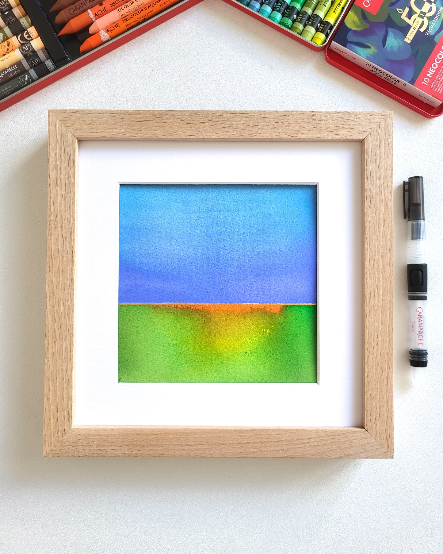 "Golden Horizon LXXII" - 20 x 20 cm