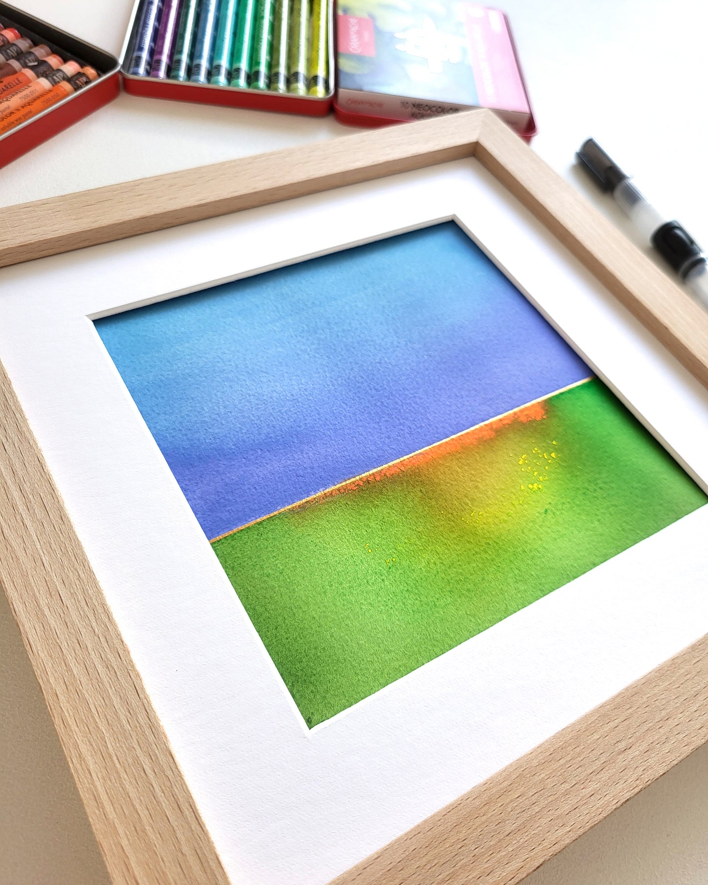 "Golden Horizon LXXII" - 20 x 20 cm