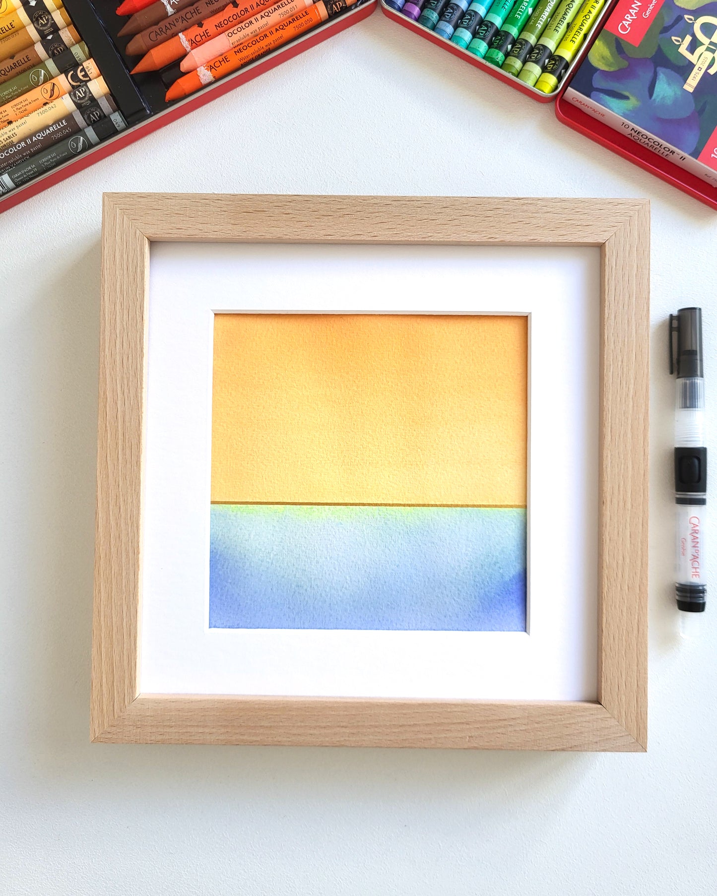 "Golden Horizon LXXIV" - 20 x 20 cm