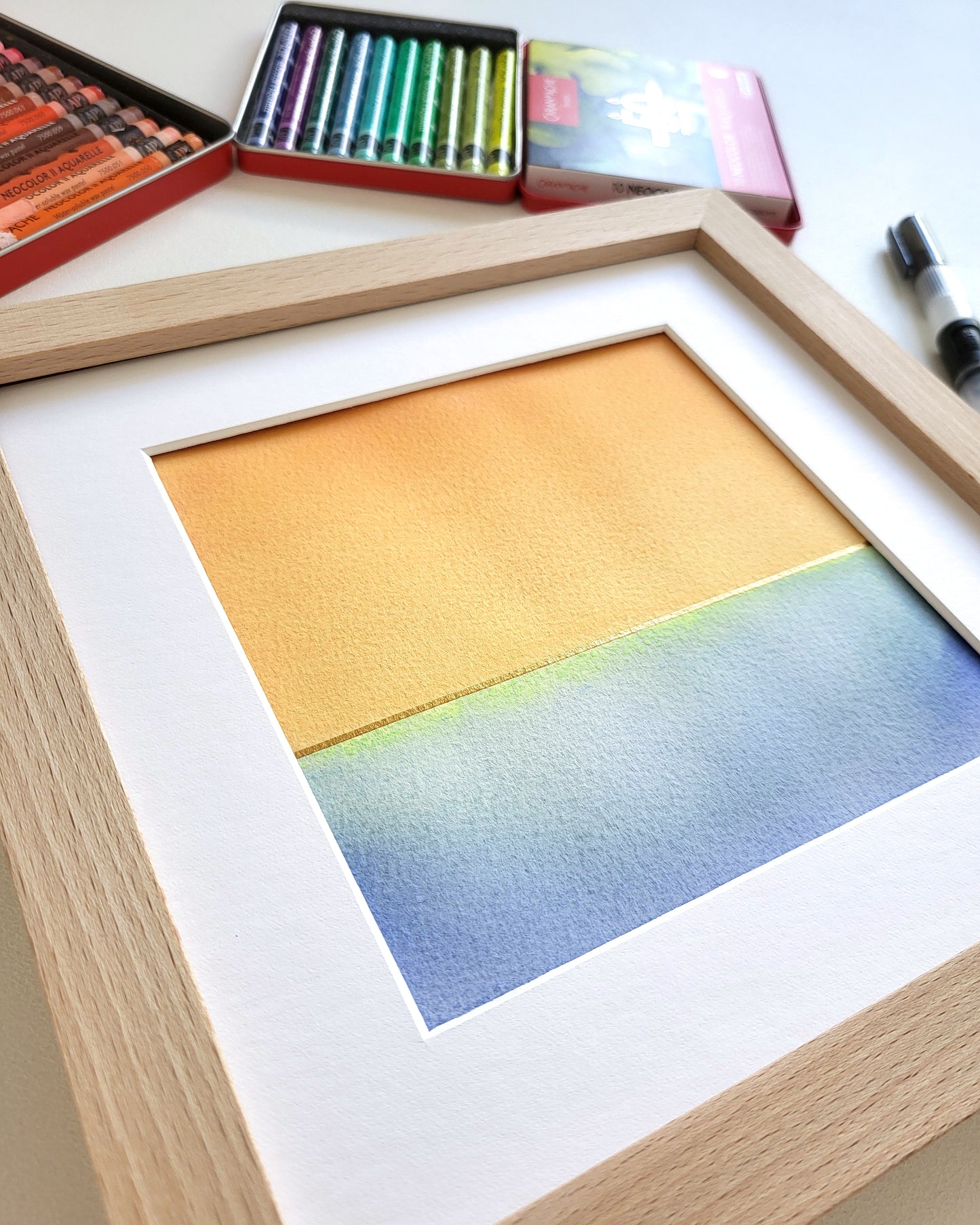 "Golden Horizon LXXIV" - 20 x 20 cm