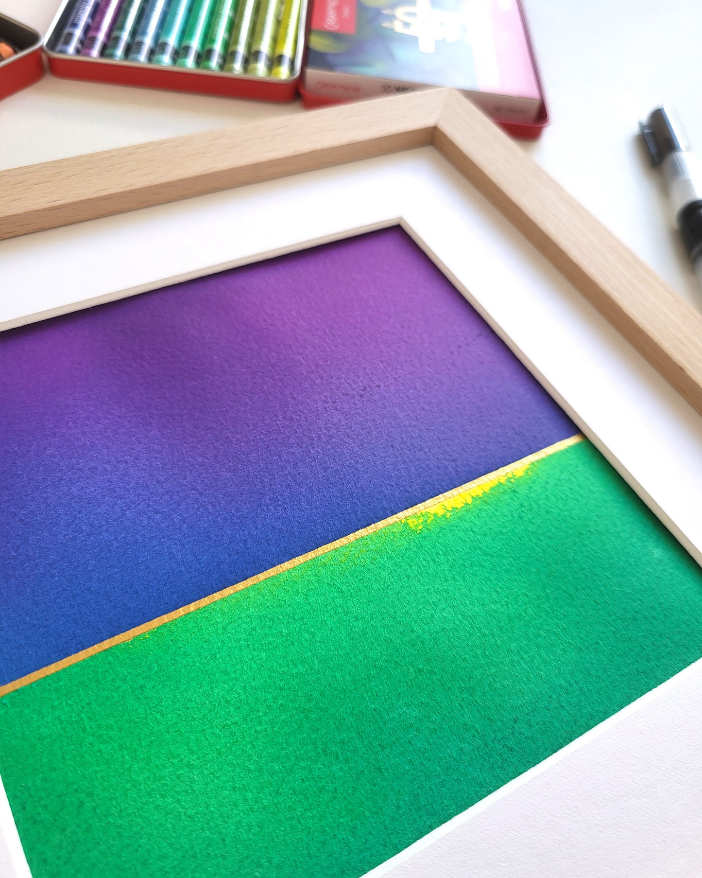 "Golden Horizon LXXV" - 20 x 20 cm