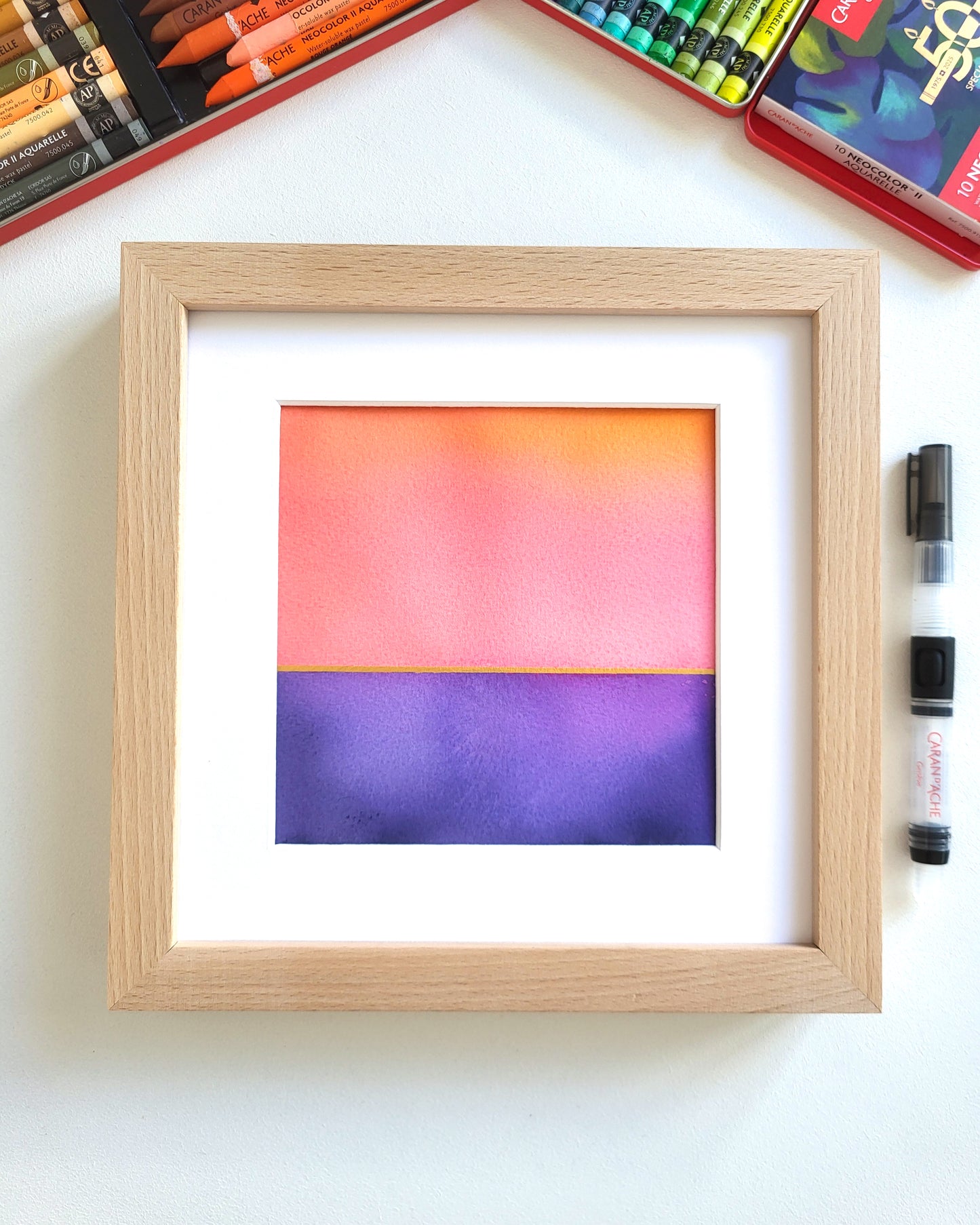 "Golden Horizon LXXVI" - 20 x 20 cm