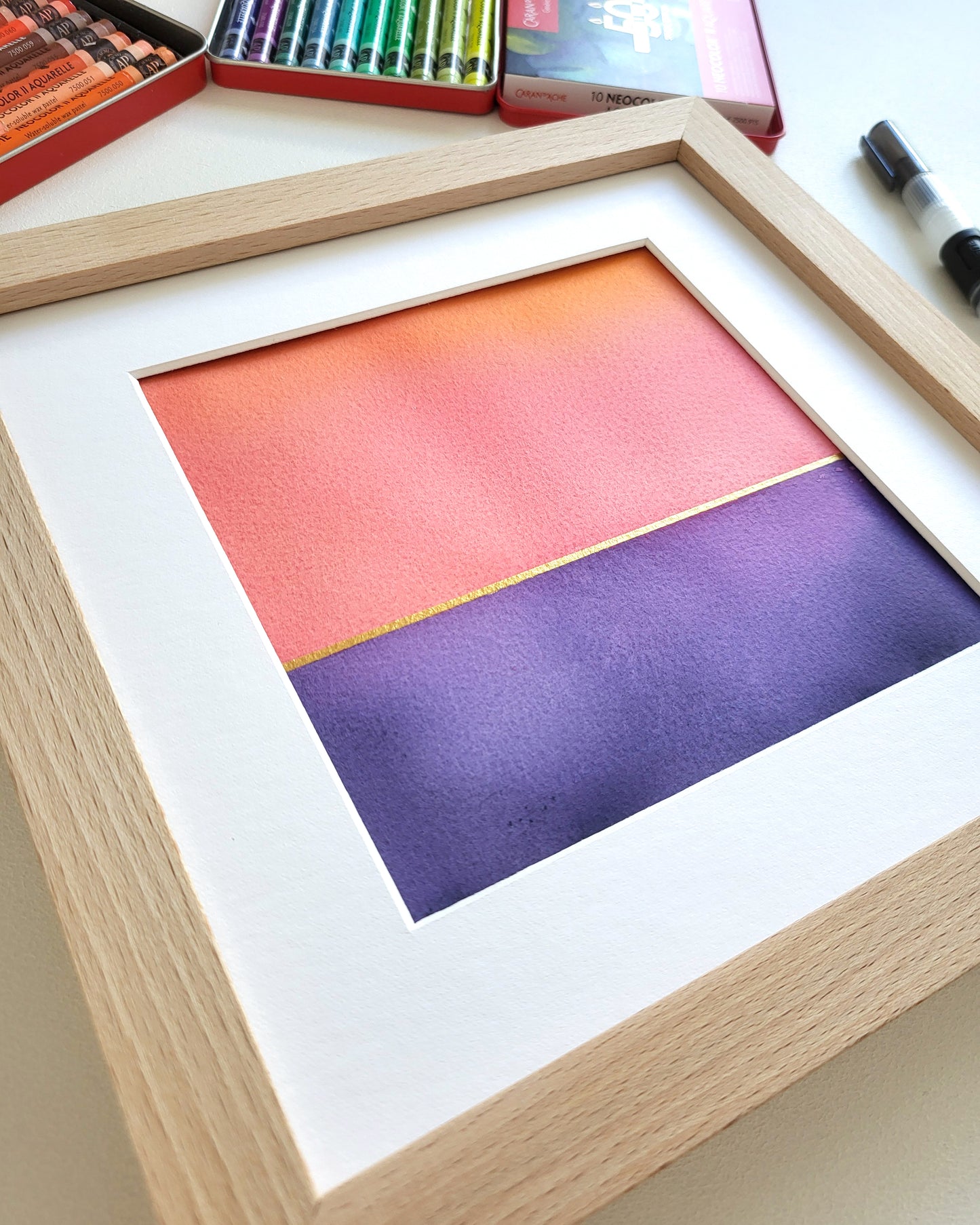 "Golden Horizon LXXVI" - 20 x 20 cm