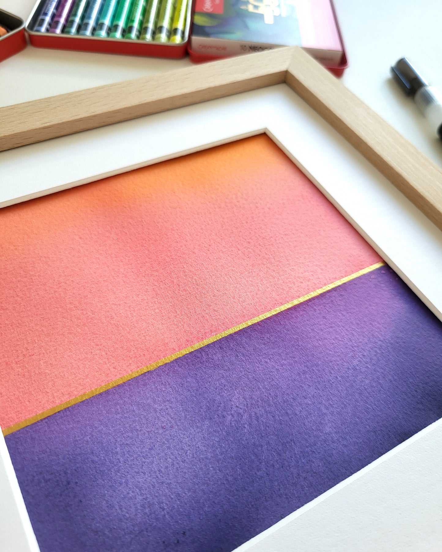 "Golden Horizon LXXVI" - 20 x 20 cm