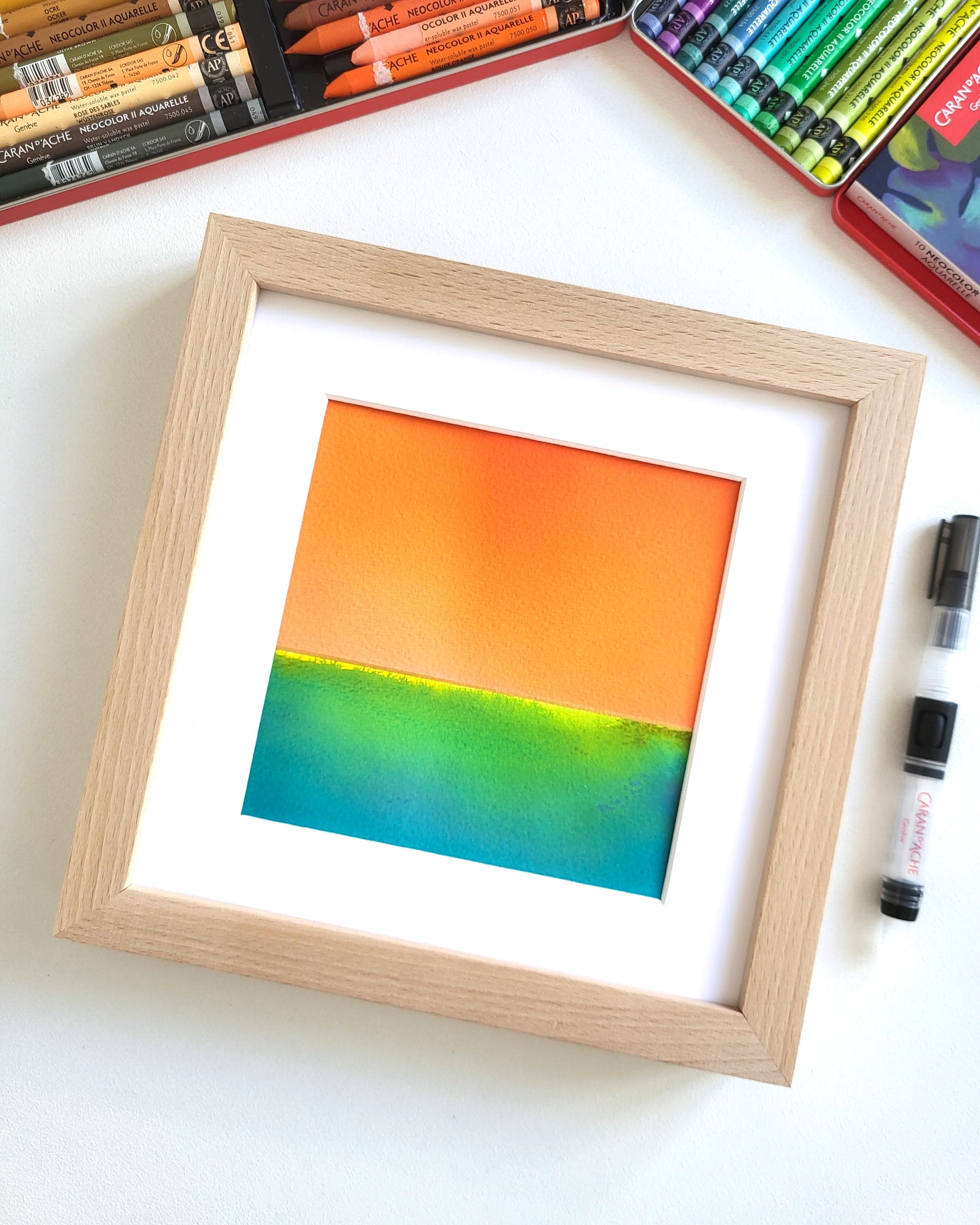 "Golden Horizon LXXVII" - 20 x 20 cm