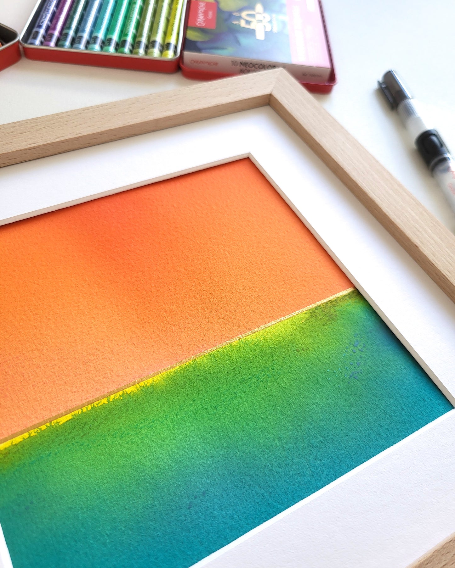 "Golden Horizon LXXVII" - 20 x 20 cm