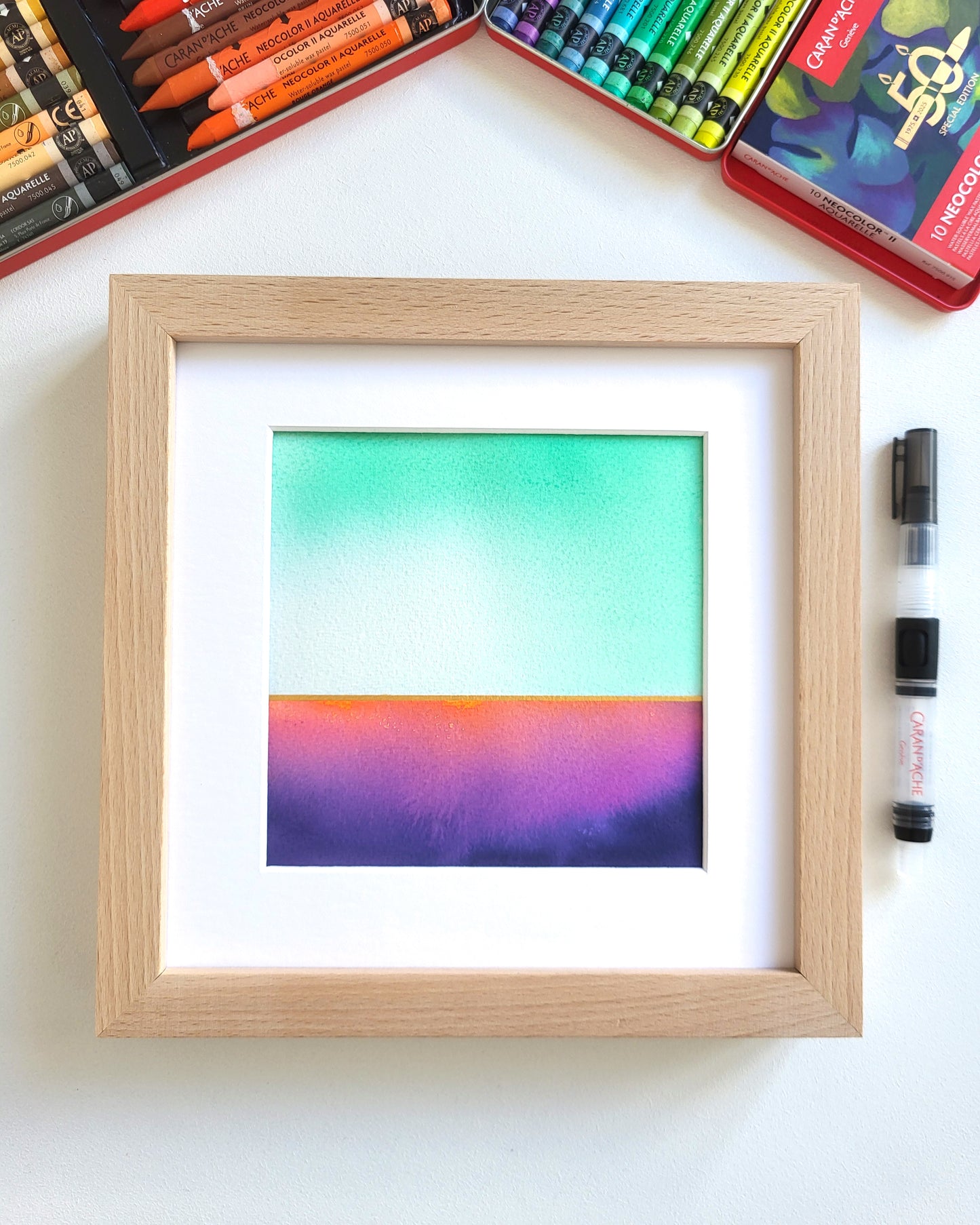 "Golden Horizon LXXVIII" - 20 x 20 cm