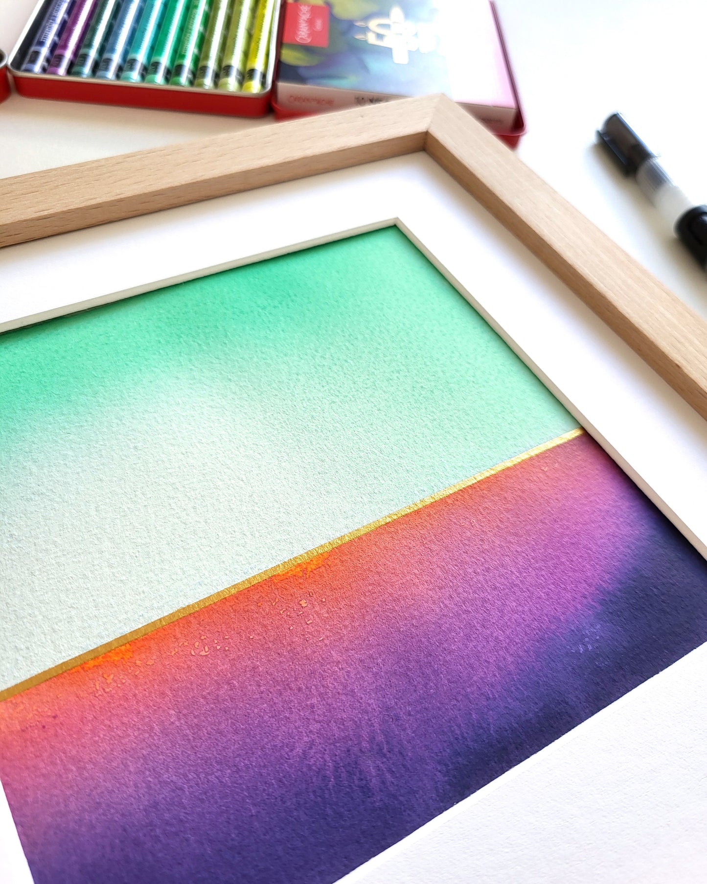 "Golden Horizon LXXVIII" - 20 x 20 cm