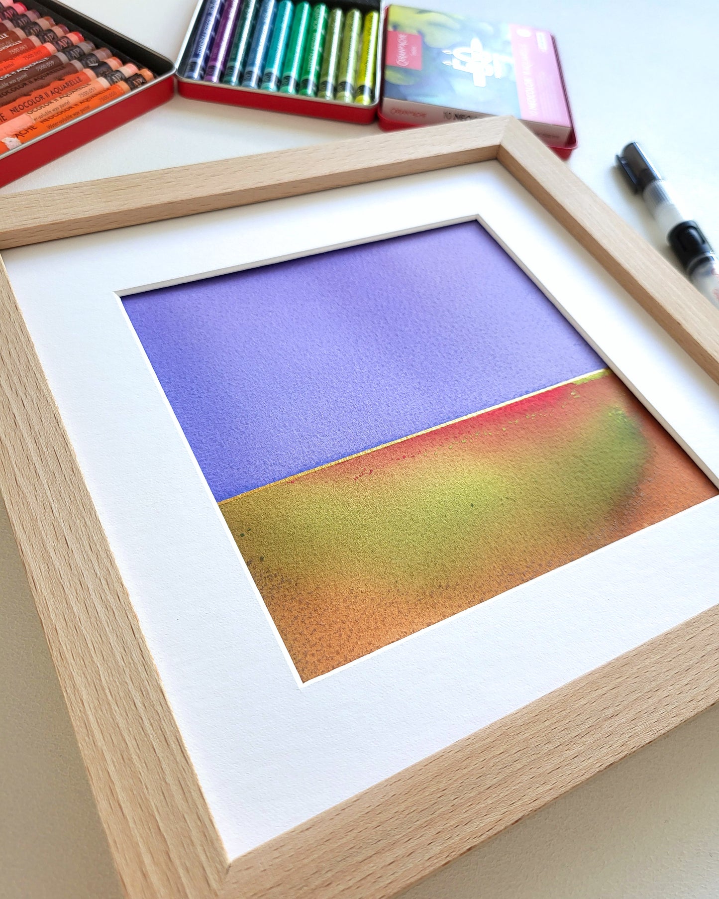 "Golden Horizon LXXIX" - 20 x 20 cm