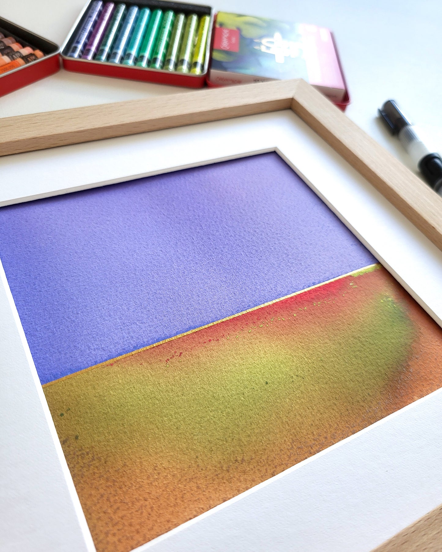 "Golden Horizon LXXIX" - 20 x 20 cm