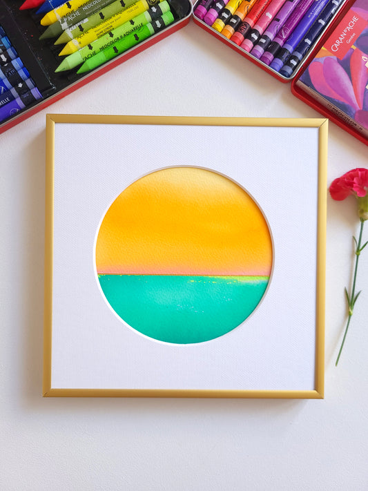 "Golden Horizon" ( 8/2026 ) - 20 x 20 cm
