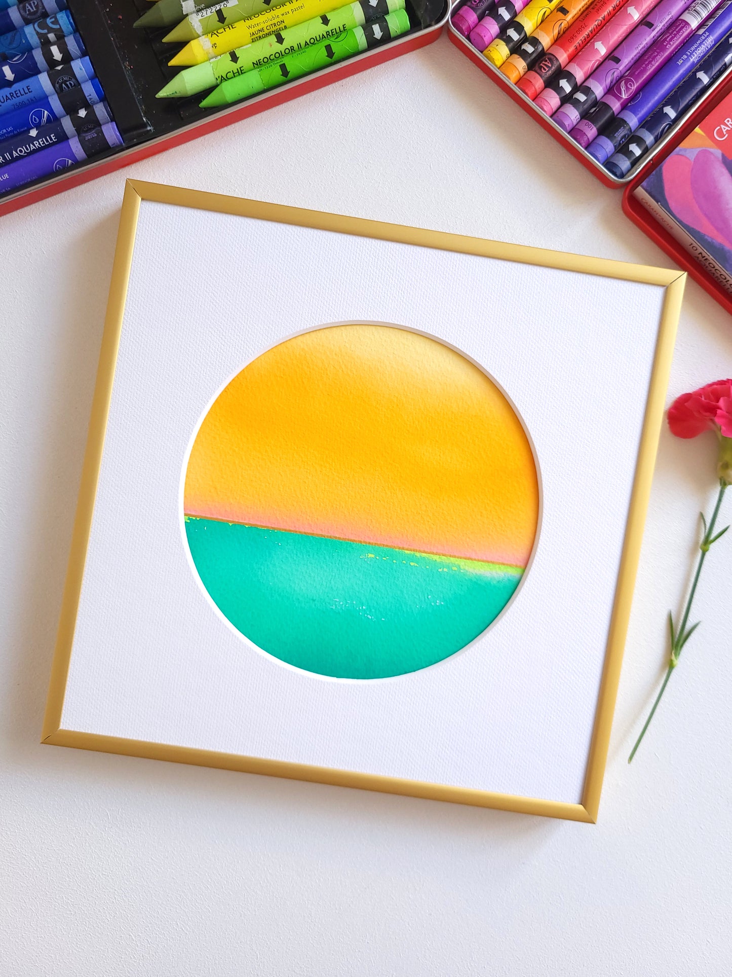 "Golden Horizon" ( 8/2026 ) - 20 x 20 cm