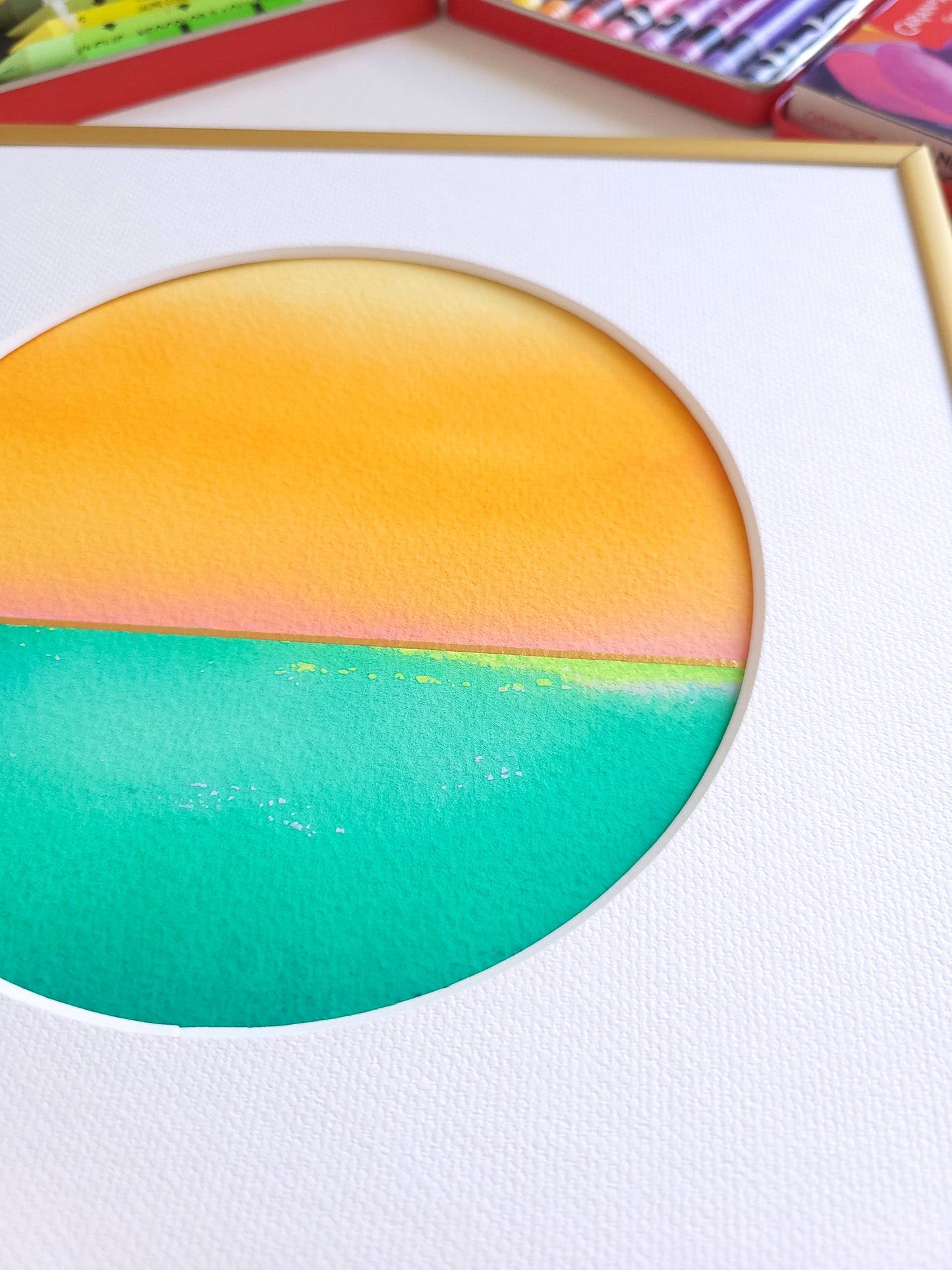 "Golden Horizon" ( 8/2026 ) - 20 x 20 cm