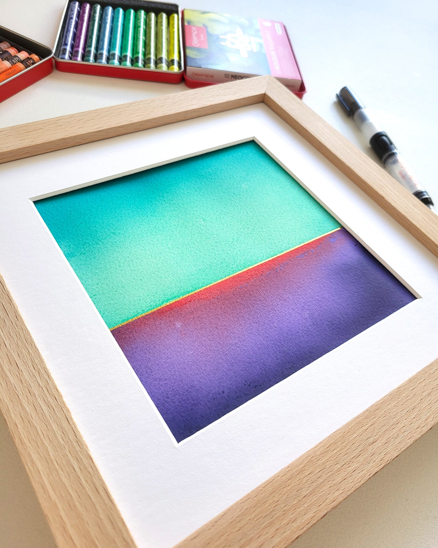 "Golden Horizon LXXX" - 20 x 20 cm