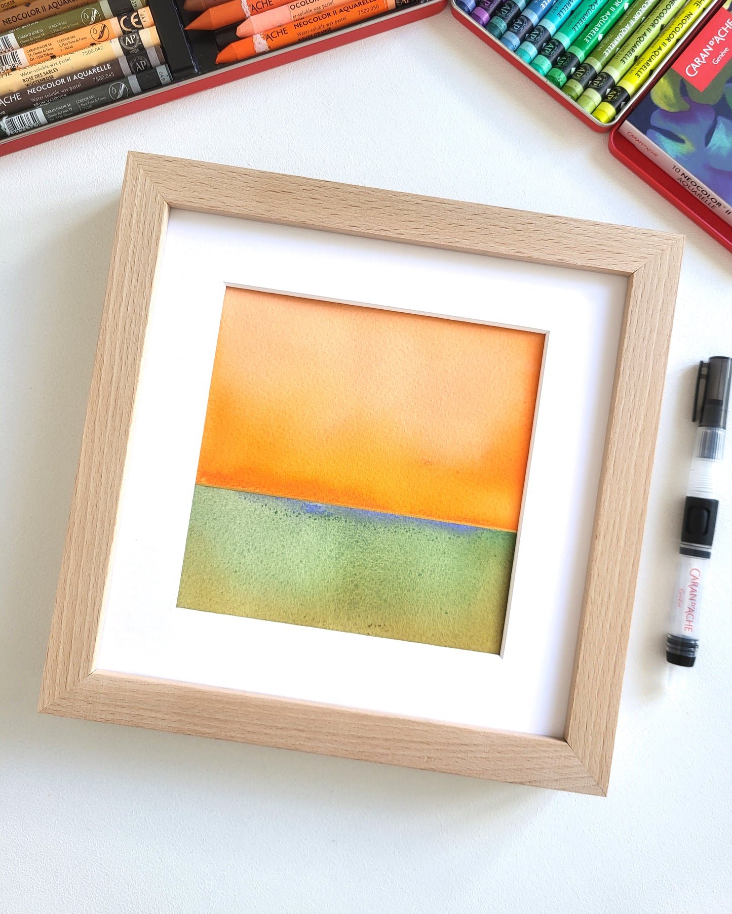 "Golden Horizon LXXXI" - 20 x 20 cm