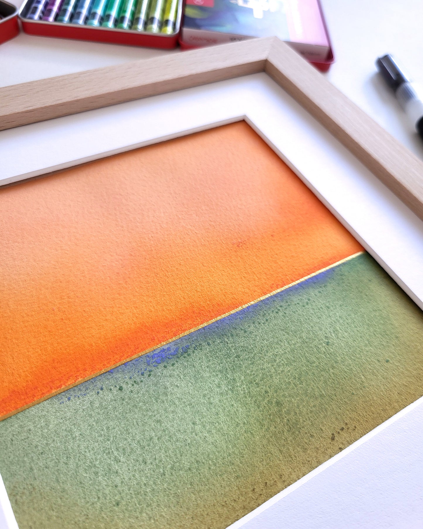 "Golden Horizon LXXXI" - 20 x 20 cm