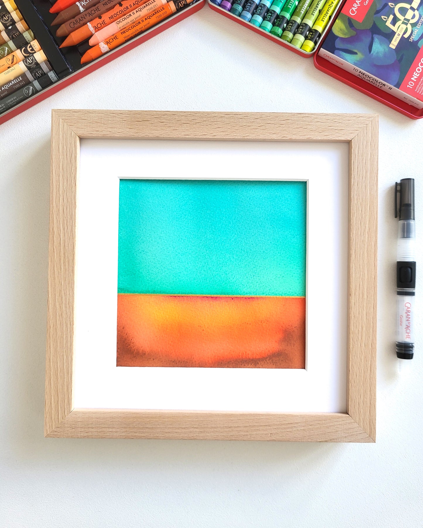 "Golden Horizon LXXXII" - 20 x 20 cm
