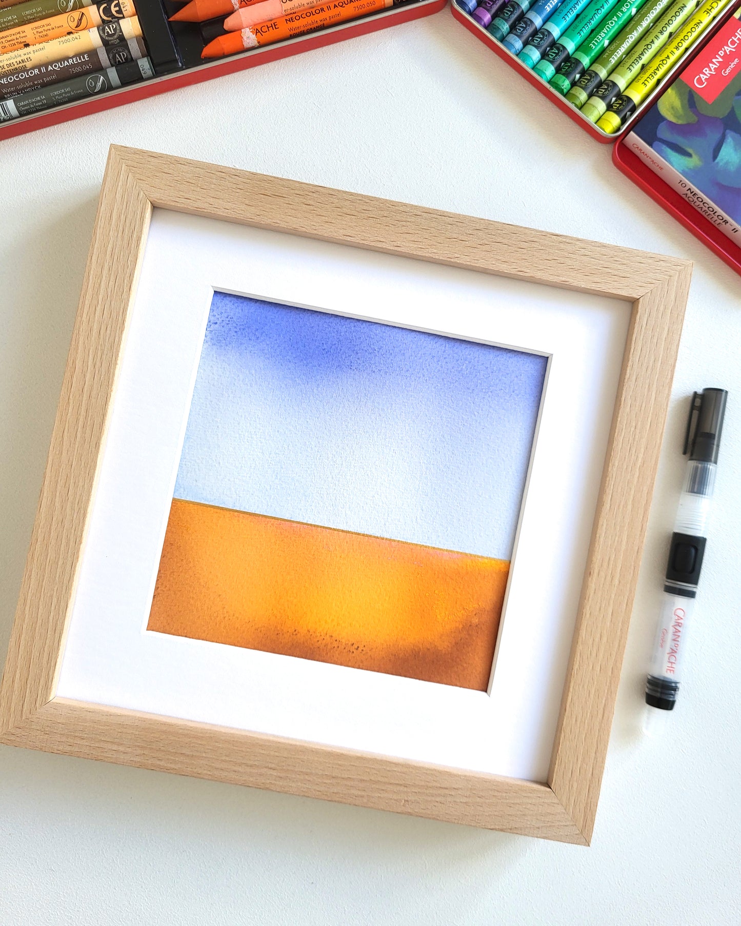 "Golden Horizon LXXXIII" - 20 x 20 cm