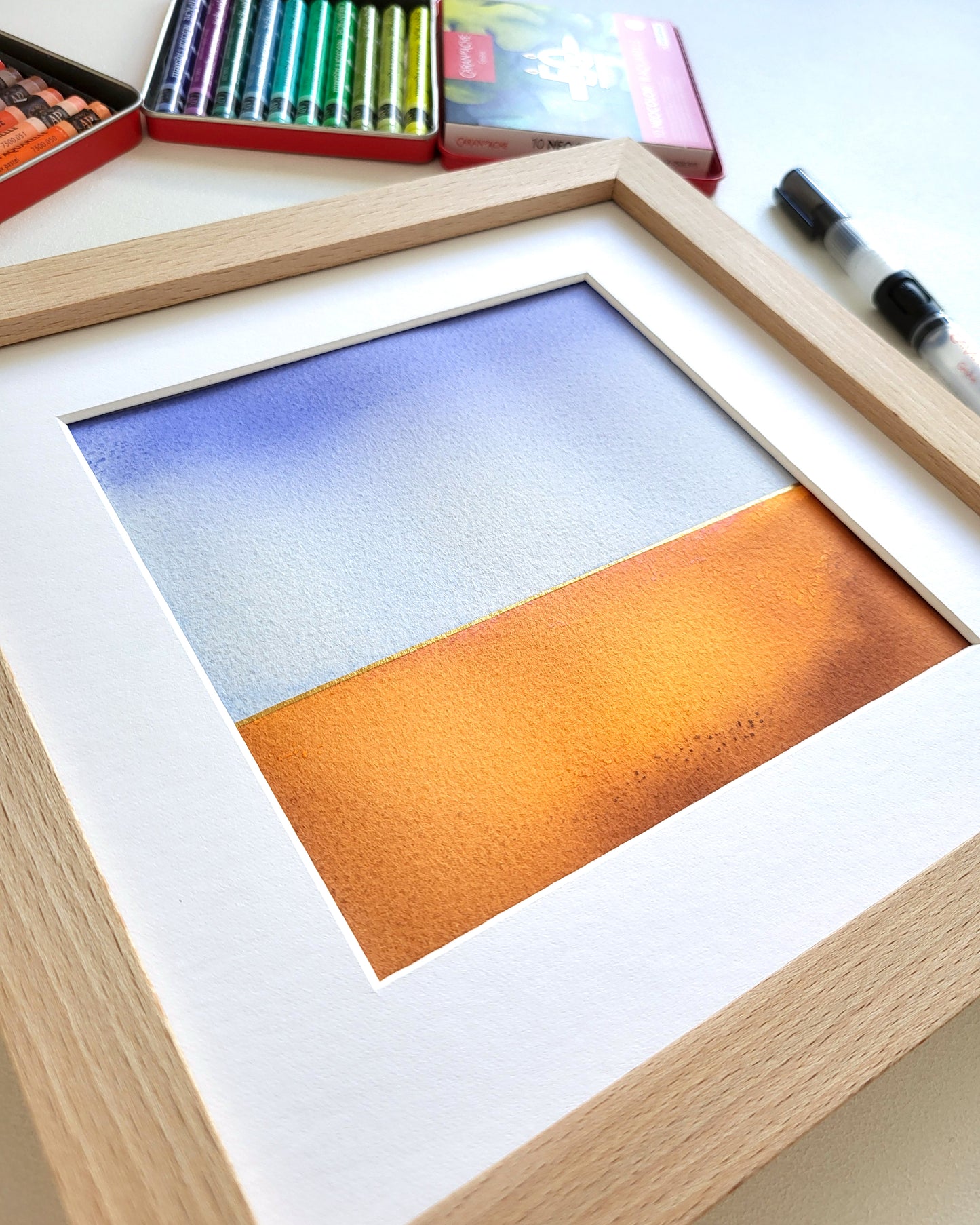 "Golden Horizon LXXXIII" - 20 x 20 cm