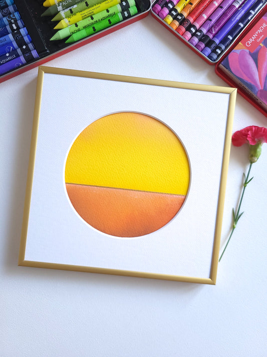 "Golden Horizon" ( 9/2026 ) - 20 x 20 cm