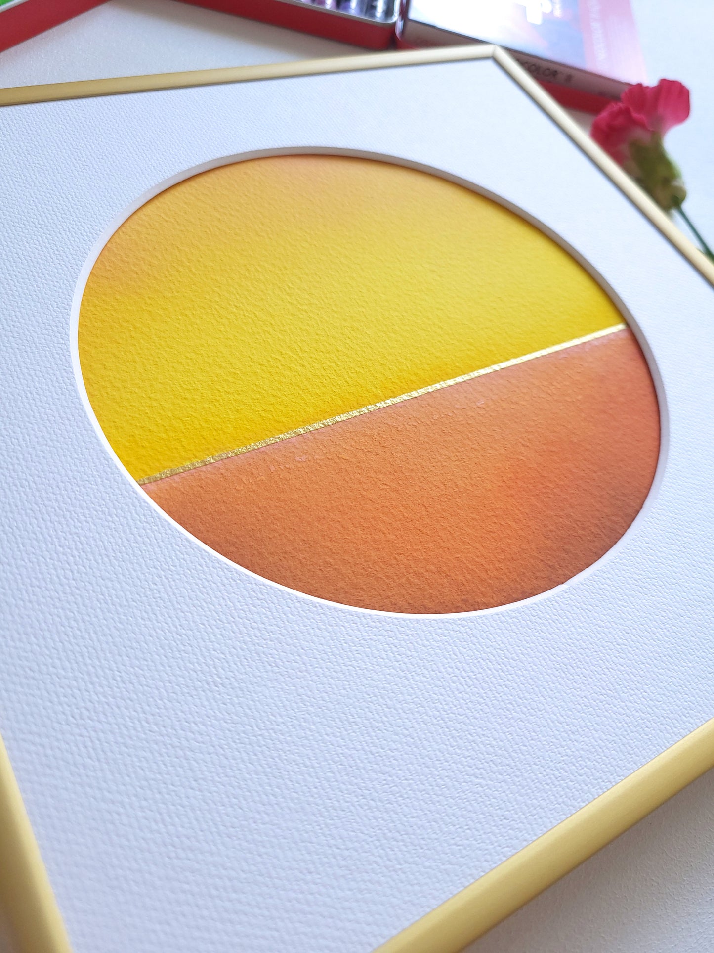 "Golden Horizon" ( 9/2026 ) - 20 x 20 cm
